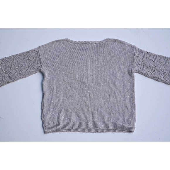 Nic + Zoe All That Glitters Holiday Sweater Women's XL Metallic Knit Long Sleeve - Picture 6 of 8